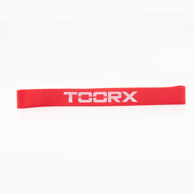 Latex bånd fra TOORX i rød.